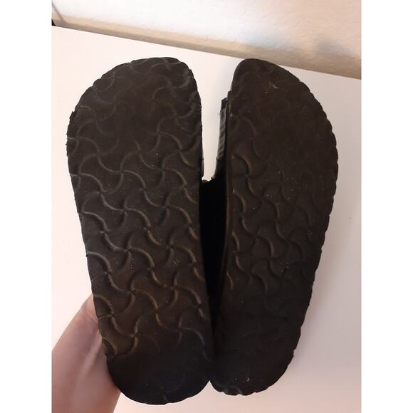 Betula by Birkenstock Ladies Black Jeweled 2 Strap Slip On Footbed Sandals 8 - Picture 5 of 6